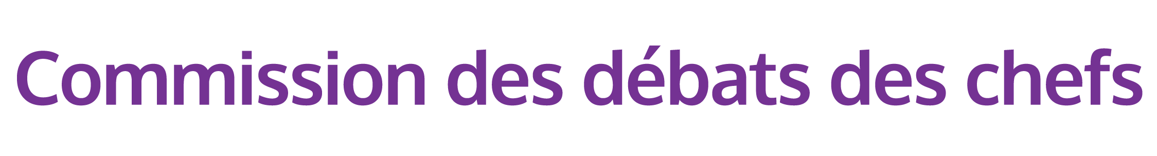 Logo de la Commission des débats des chefs